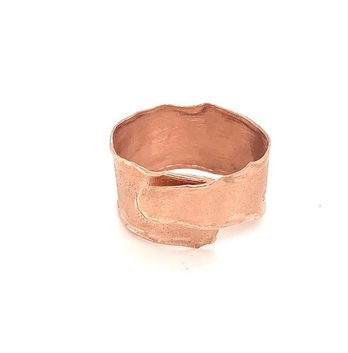 Δαχτυλίδι, wrap, ροζ χρυσό, melted-151